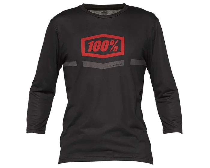 100% Airmatic Enduro-Trail 3/4 Trikot | black-red