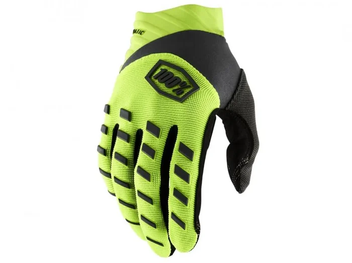 100% Airmatic Youth Gloves fluo gelb XL