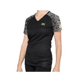 100% Airmatics Fahrradtrikot Damen (SP21 | schwarz python)