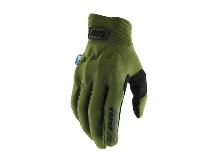 100% Cognito Smart Shock Gloves army grün schwarz L