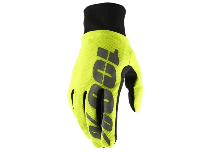 100% Hydromatic Waterproof Gloves fluo gelb L