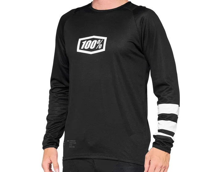 100% R-Core Downhill Trikot langarm | black-white