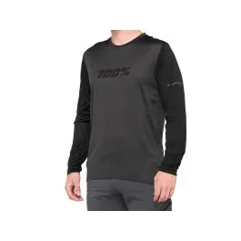 100% Ridecamp Langarm Fahrradtrikot (charcoal)