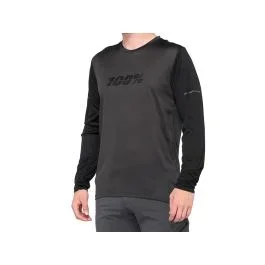 100% Ridecamp Langarm Fahrradtrikot (schwarz)