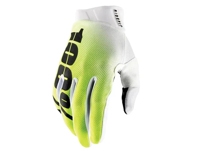 100% Ridefit Gloves gelb L