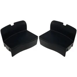 Abdeckkappen Set für Rahmenschloß Defender – Schwarz