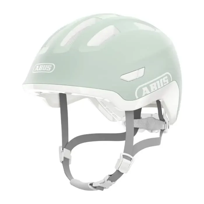 Abus Smiley 3.0 ACE LED Fahrradhelm Kinder mit Licht pure mint S (45-50 cm)