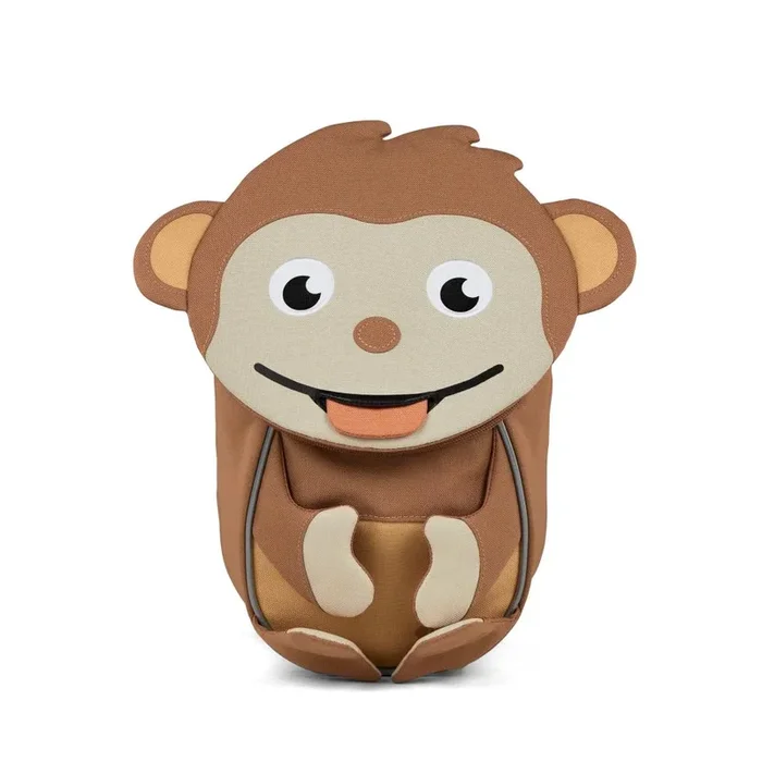 Affenzahn – Kinderrucksack Kleiner Freund Affenzahn 4 Liter – Ergonomischer Kinder Rucksack mit tierischem Design, weichen Schultergurten, Brustgurt, reflektierenden Details und Ziehzunge – Perfekt für Kita und Ausflüge