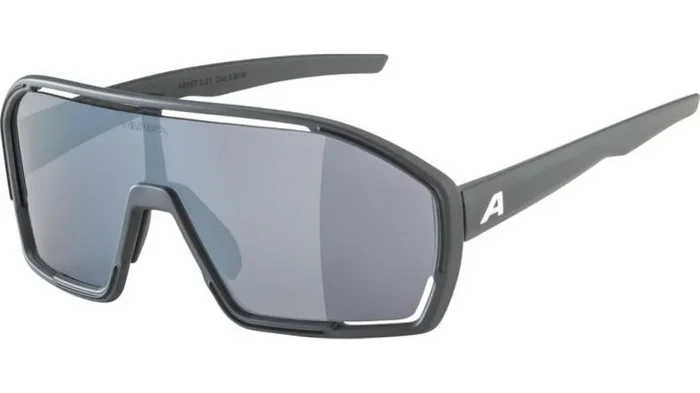 Alpina Bonfire Sportbrille midnight-grey matt/mirror green one size