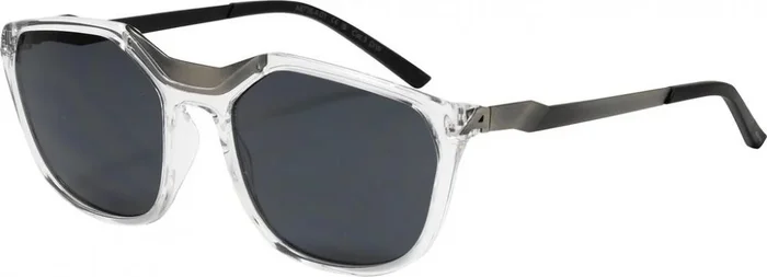 Alpina Sportbrille Fleek transp silber glänz Glas schwarz Kat 3