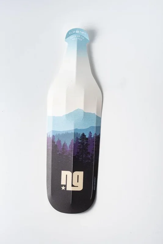 Ass Savers ASB-1 Big Spritzschutz für Mountainbikes, einfache werkzeugfreie Montage, passend für Reifenbreiten 3050 mm, sand/blau/lila