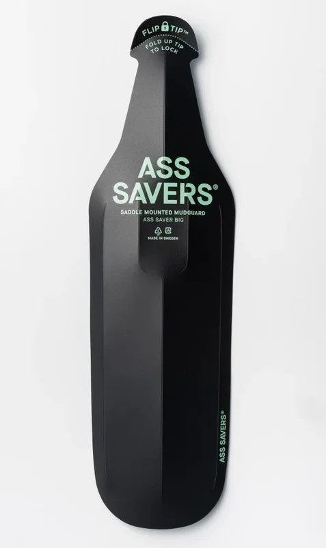 Ass Savers ASB-1 Big Spritzschutz Schutzblech hinten schwarz  Flexibler Steckschutz für breite Reifen, ideal für MTB, Gravel & Trekking, einfache Montage ohne Werkzeug