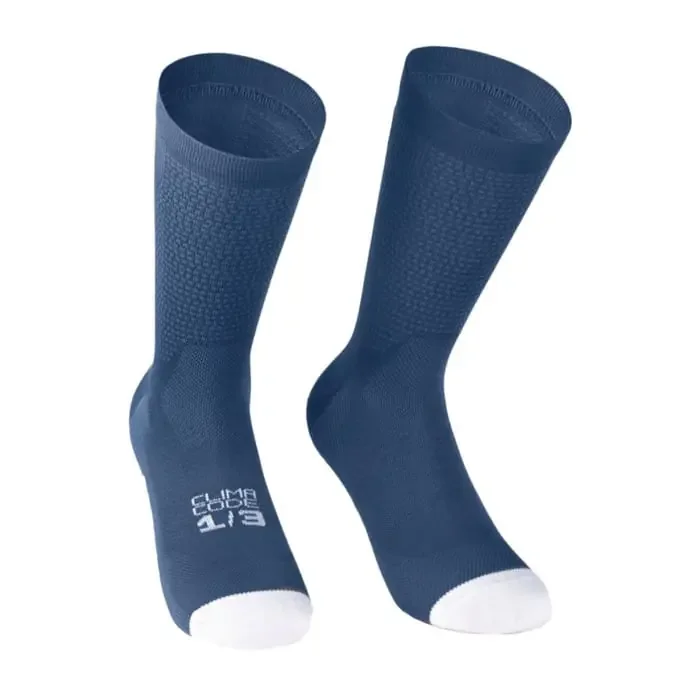 Assos Endurance Socks S11 Fahrrad Socken stone blue 43-46
