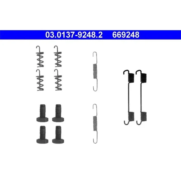 ATE Bremsbacken-Montagesatz hinten Mercedes