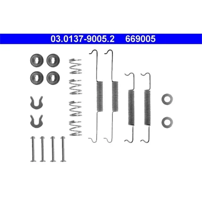 ATE Bremsbacken-Montagesatz hinten Porsche 924 VW Kaefer Karmann