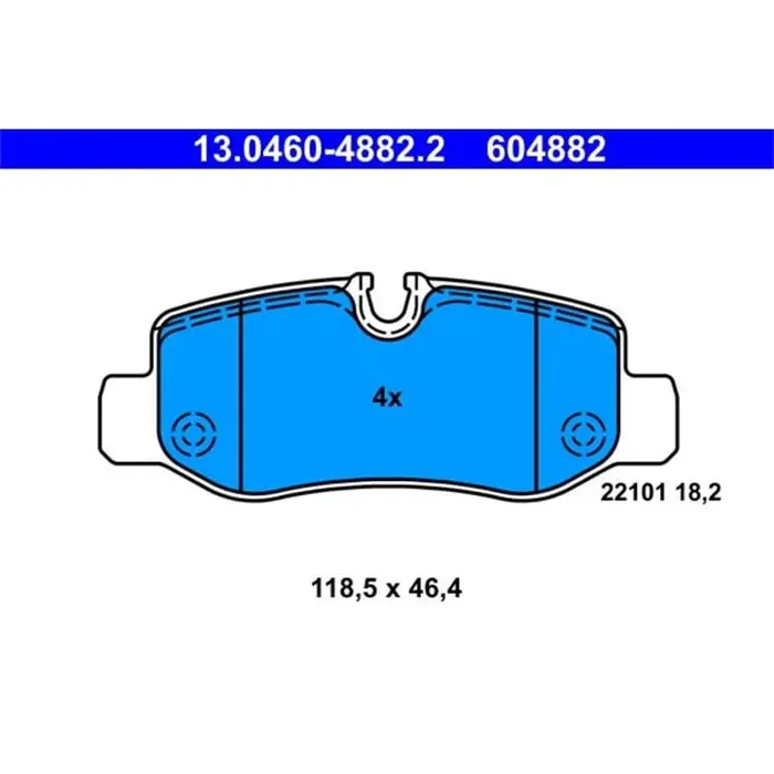 ATE Bremsbeläge hinten Mercedes V-Klasse Vito Kasten Mixto Tourer