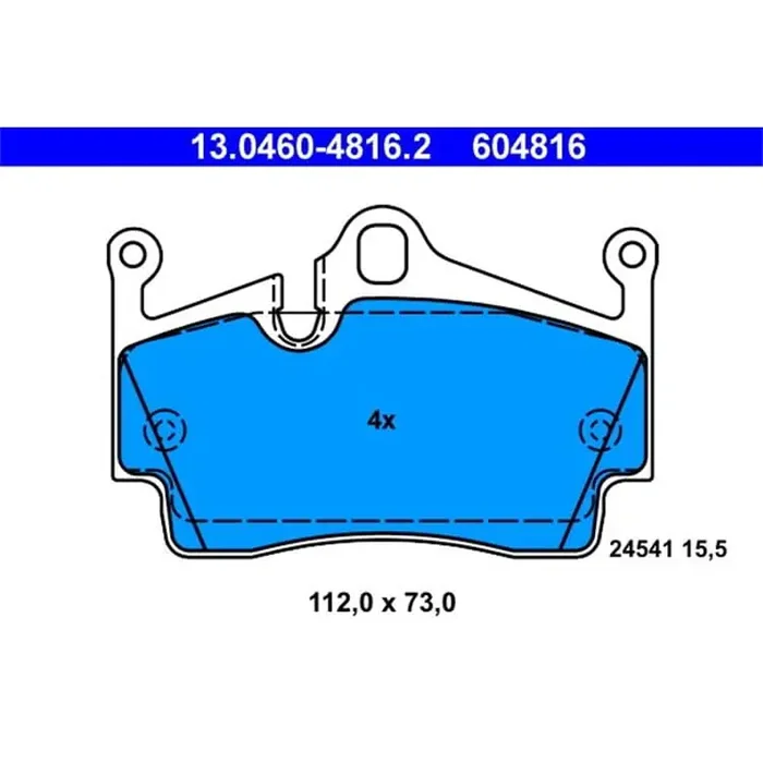 ATE Bremsbeläge hinten Porsche 718 Boxster Cayman