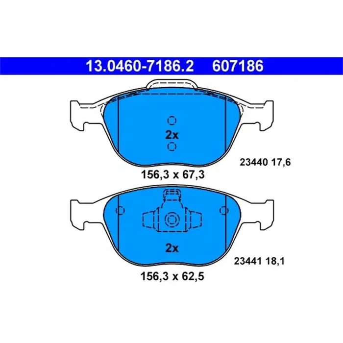 ATE Bremsbeläge vorne Ford Fiesta Focus Tourneo Transit
