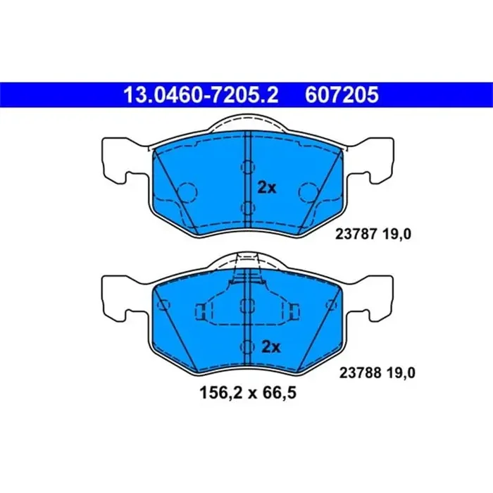 ATE Bremsbeläge vorne Ford Maverick 2.0 – 3.0 V6 Mazda Tribute