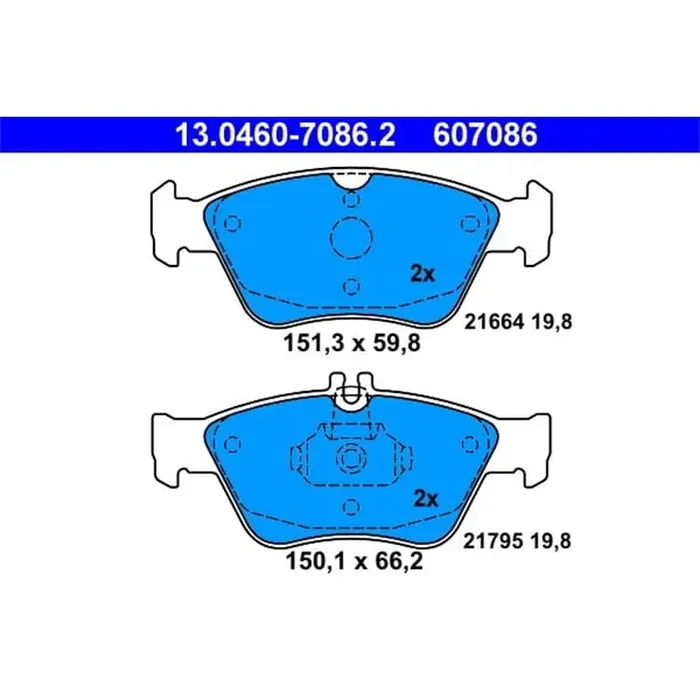 ATE Bremsbeläge vorne Mercedes C-Klasse Clk E-Klasse Slk