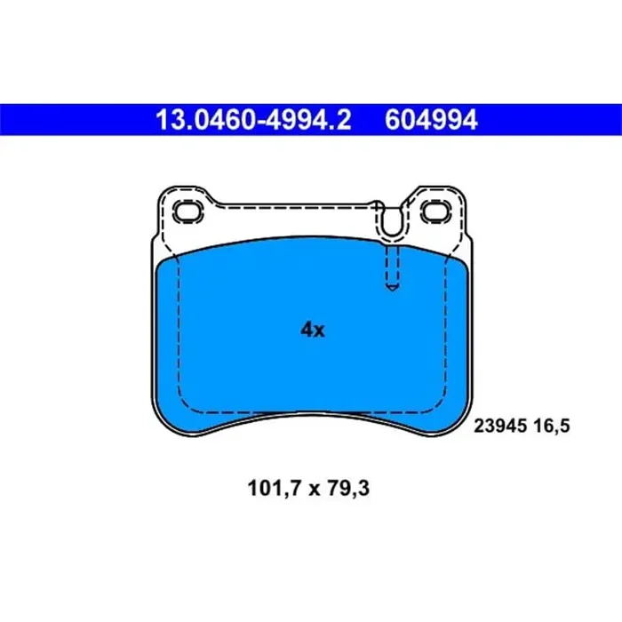 ATE Bremsbeläge vorne Mercedes C-Klasse W203 CLC-Klasse CLK SLK
