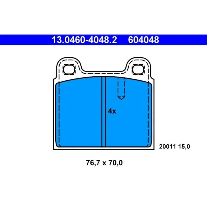 ATE Bremsbeläge vorne Opel Commodore Monza Senator Porsche 911