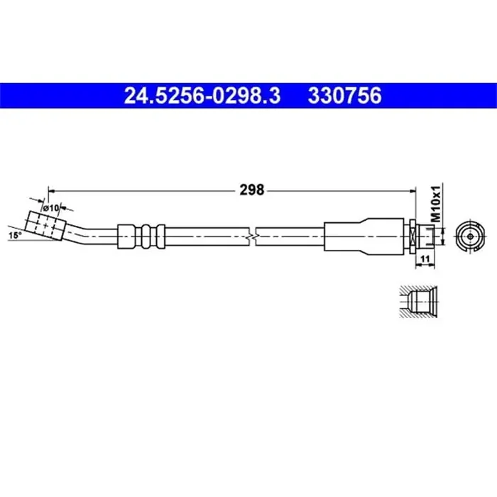 ATE Bremsschlauch vorne Opel Combo Corsa C Tigra