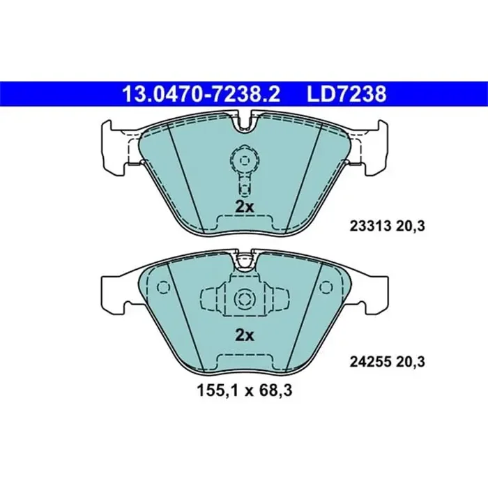 ATE Ceramic Bremsbeläge vorne BMW 3er X1 Z4