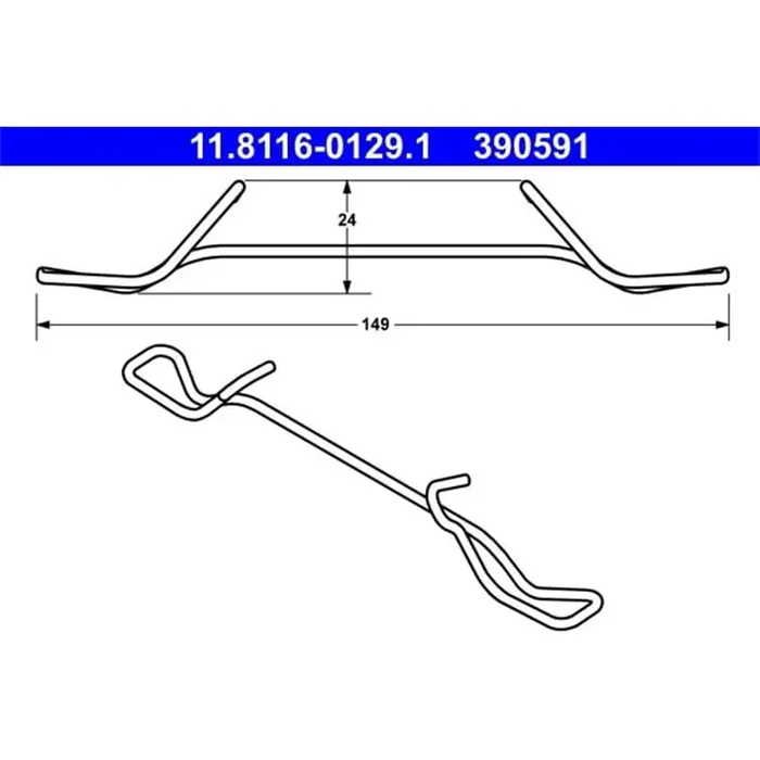 ATE Feder Bremssattel für Citroen Daewoo Jaguar Opel Peugeot