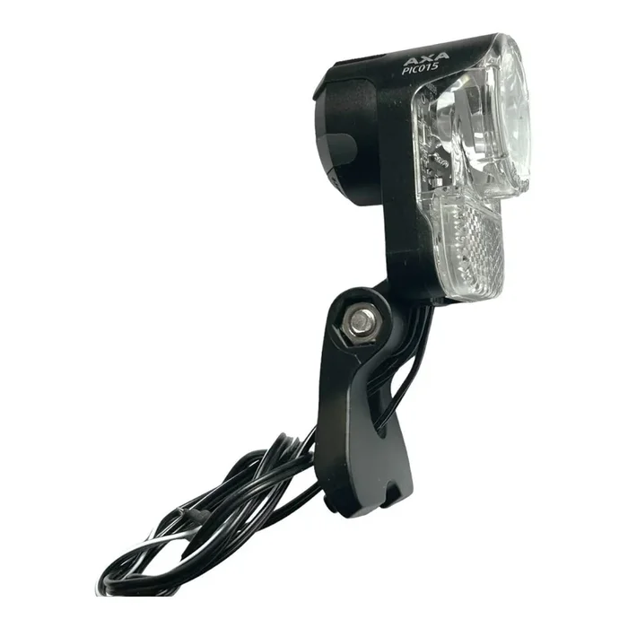 AXA LED-Scheinwerfer Pico 15 Switch – 15 Lux, für Nabendynamo, inkl. Suntour-Halter