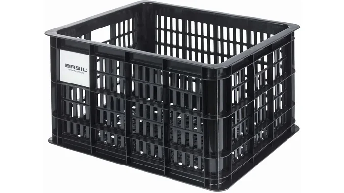 Basil Crate M MIK 2.0 Kunststoff-Fahrradkasten schwarz 29.5 L