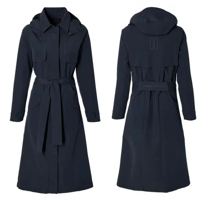 Basil Fahrrad Regentrenchcoat Mosse night blue XXL Damen