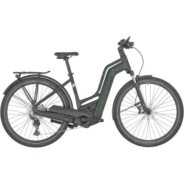 Bergamont E-Horizon Expert 6 Amsterdam Low | Trekking E-Bike | 28″ | 625Wh Bosch CX | grünlich grau