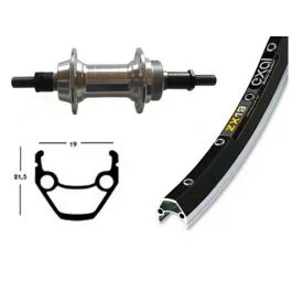 Bike Parts Hinterlaufrad (26″ | 1,75″ | Alunabe | Starr | silber)