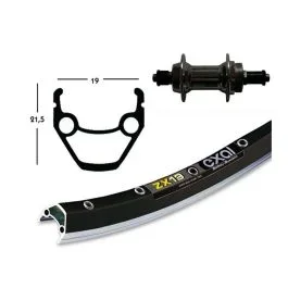 Bike Parts Hinterlaufrad (28″ | 1,75″ | Alu | silber)