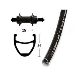 Bike Parts Hinterrad 28×1.75 Schraubzahnkranz 6/7 für SSP 36 Loch Airline 1 (schwarz)