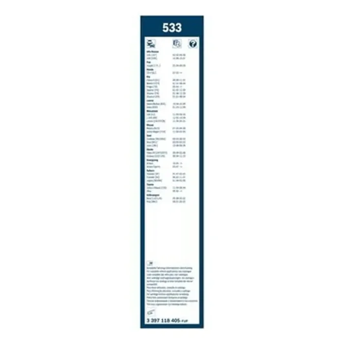 Bosch Twin Scheibenwischer vorne Alfa Audi Fiat Mazda Nissan Seat Suzuki Toyota VW