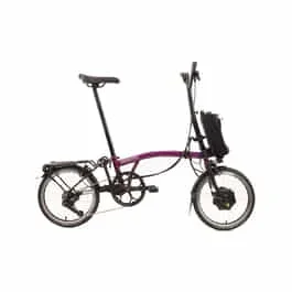 Brompton C-Line Electric Urban 4-speed – Typ H- 16 Zoll 300Wh 4K Faltrad – Amethyst Lacquer
