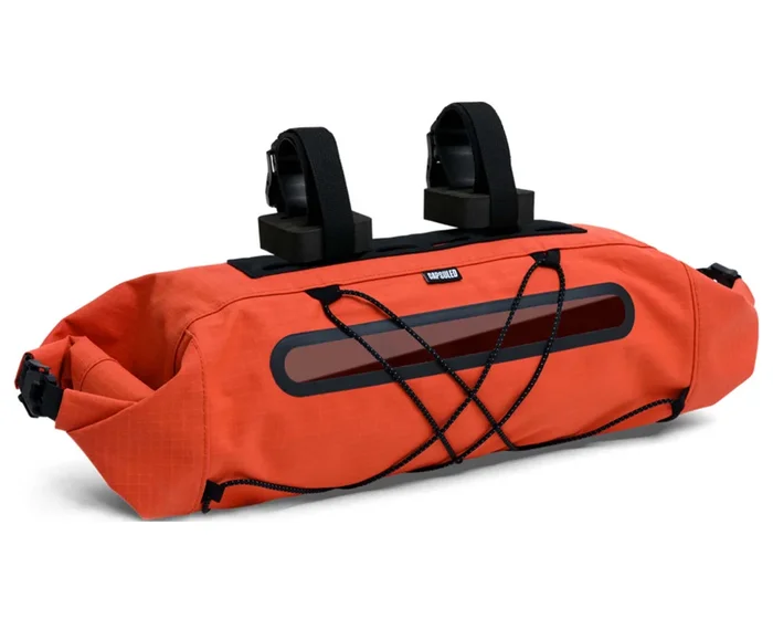 Capsuled Handlebar Bag – 7 Liter wasserdichte Lenkertasche | orange rust