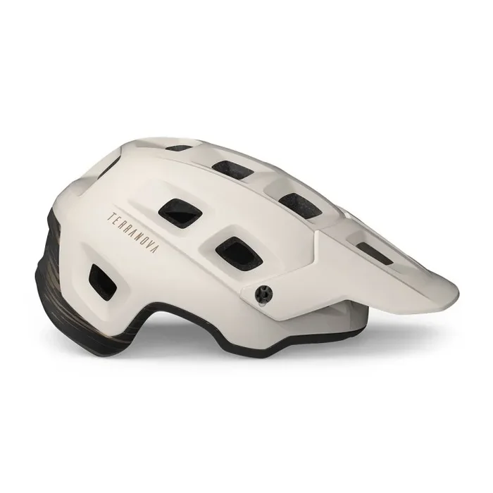 Casco Met Terranova – Bianco Bronzo Opaco