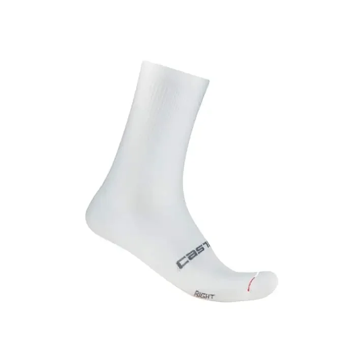 Castelli Espresso 18 Fahrrad Socken weiß L/XL (40-43)