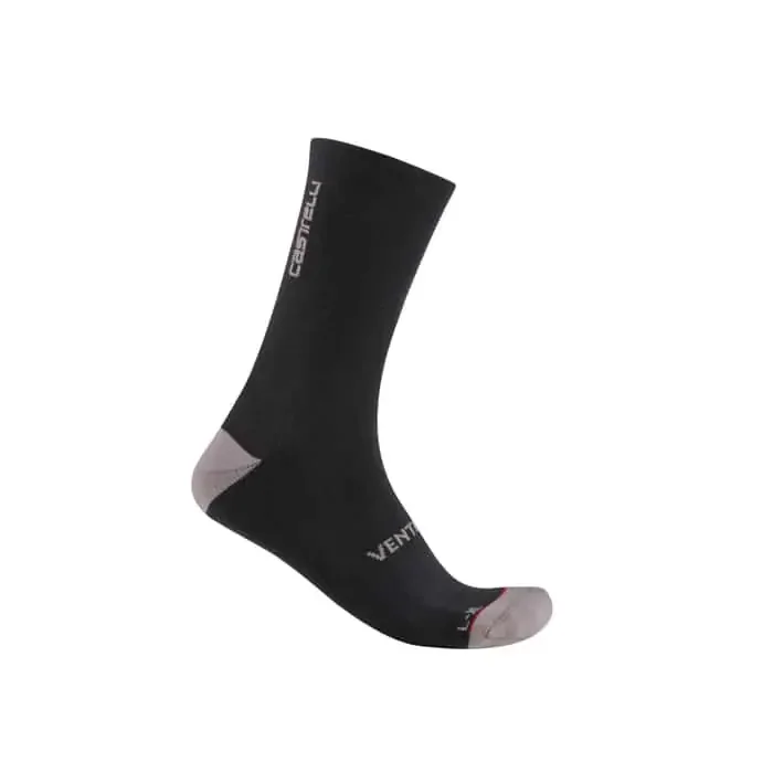 Castelli Venti Soft Merino Fahrrad Socken schwarz L/XL (40-43)