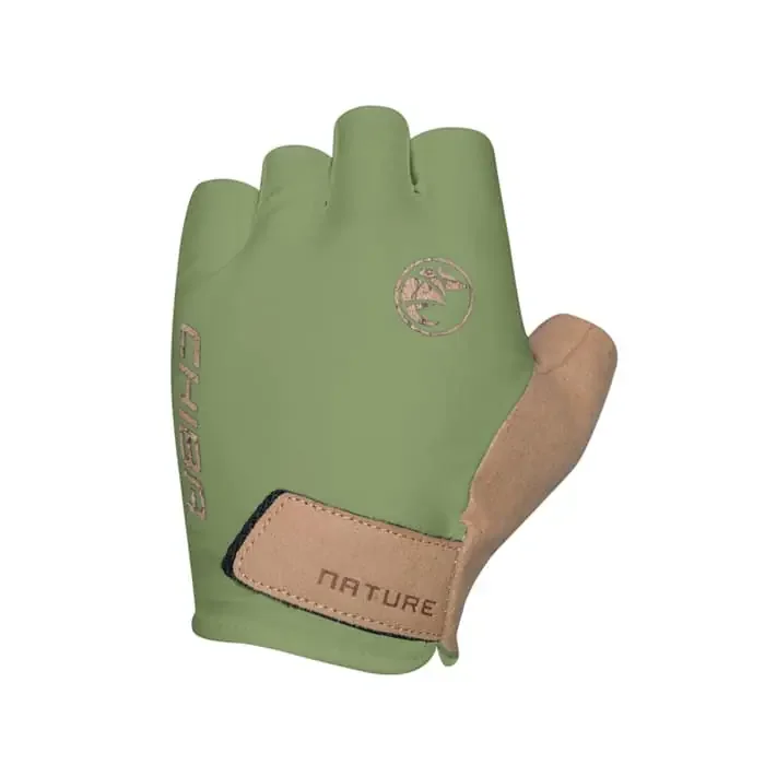 Chiba Nature Eco Fahrradhandschuhe kurz oliv XS