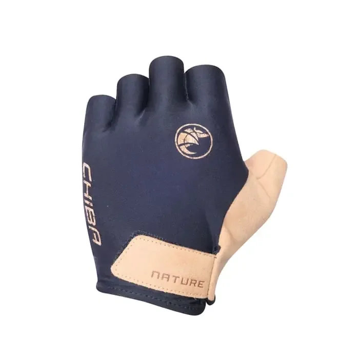 Chiba Nature Eco Fahrradhandschuhe kurz schwarz XS