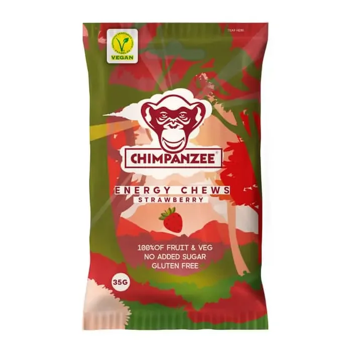 Chimpanzee Energy Chews Fruchtgummi (35 g) Erdbeere