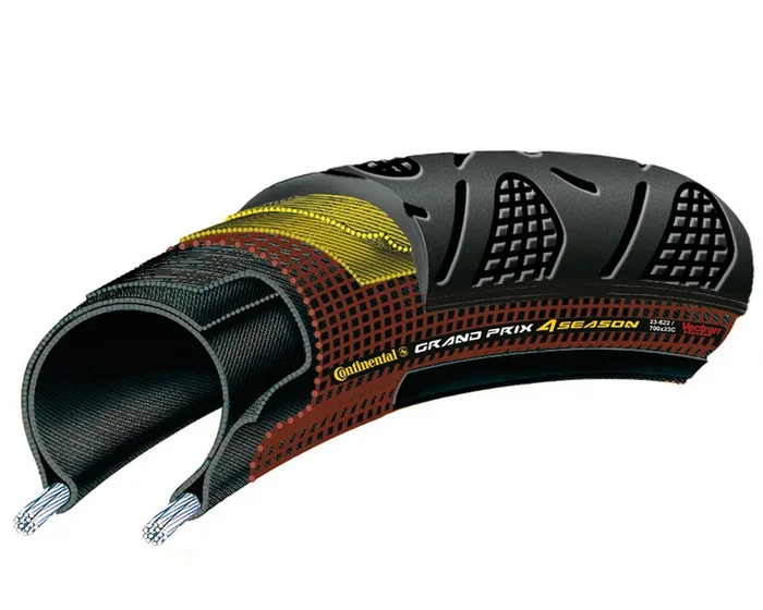 Continental Grand Prix 4-Season Rennrad-Reifen 28 Zoll | schwarz Dura Skin