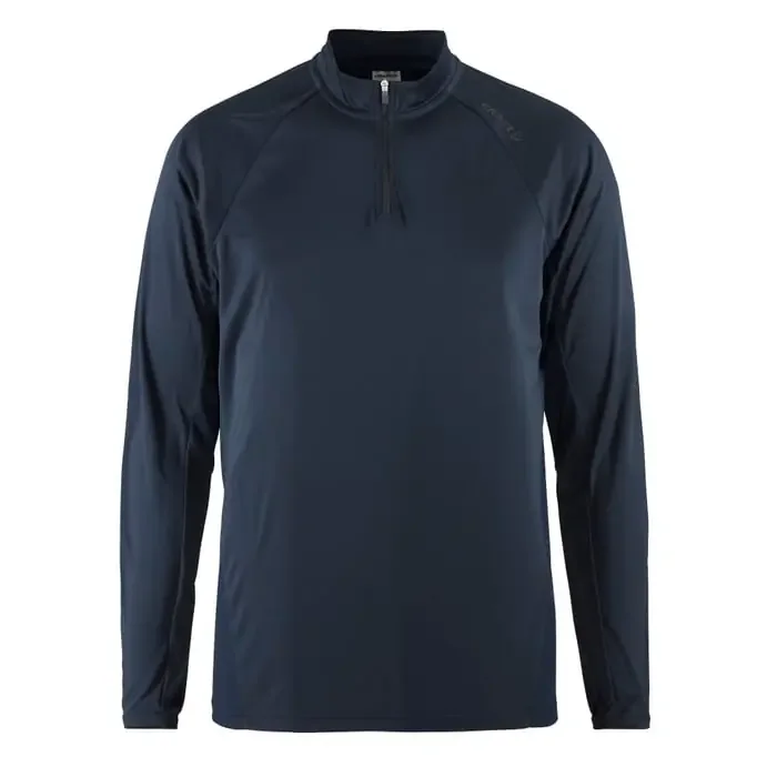 Craft Eaze LS Half Zip Tee Rad Shirt langarm Herren dunkelblau M