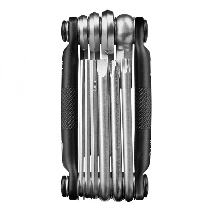 Crankbrothers M10 Multitool Midnight Edition  Hochwertiges 10-in-1 Fahrradwerkzeug mit Seitengriffen für sicheren Halt, ideal für unterwegs