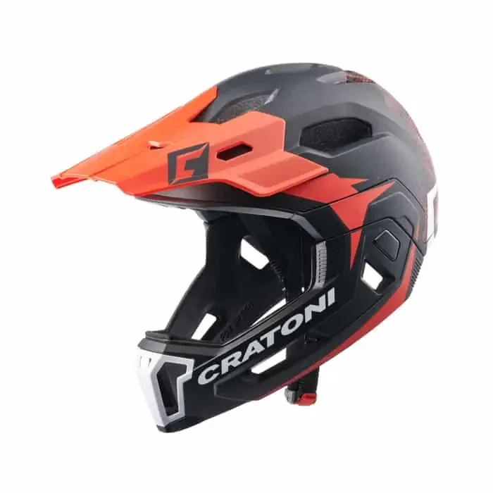 Cratoni C-Maniac 2.0 MX Fullface-Helm schwarz-rot-matt L/XL (58-61 cm)