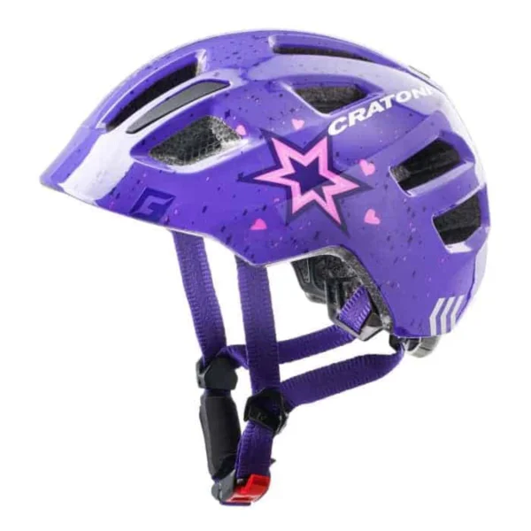 Cratoni Maxster Fahrradhelm Kinder Star purple XS/S (46-51 cm)